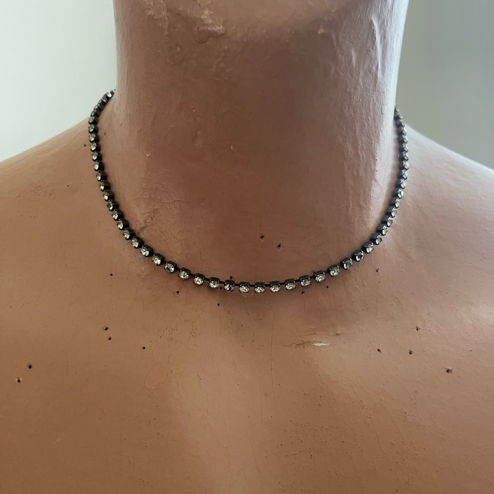 Old Navy Rhinestone Choker Necklace